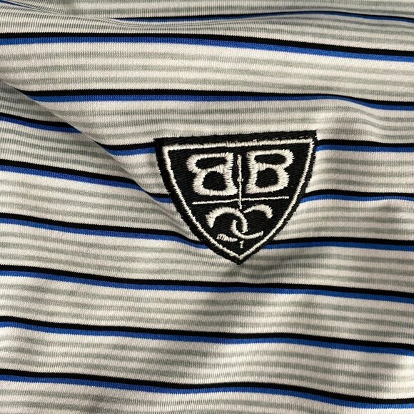 Footjoy Polo Shirt Mens 2XL‎ Short Sleeve Golf Striped Polyester Blend TP-2590 - Picture 5 of 8